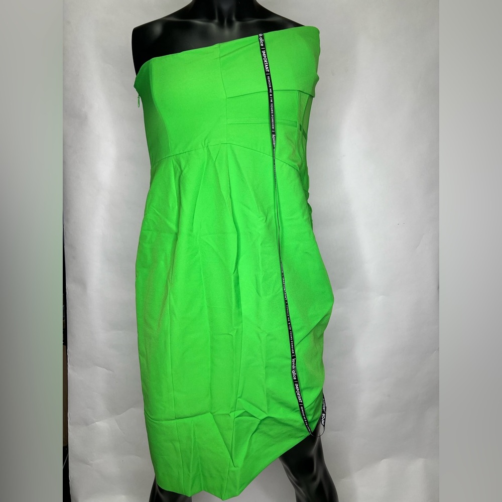 Lavish Alice Off ShoulderWrap Midi Green Cocktail Dress